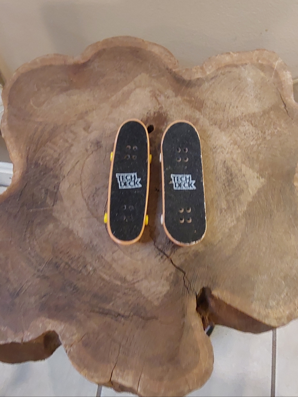 Lego Black Grip Mini Skateboards with Yellow Wheels